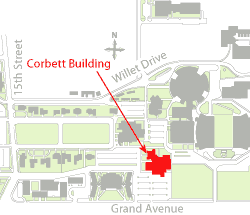 Corbett Building location map.