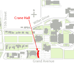Crane Hall  location map.