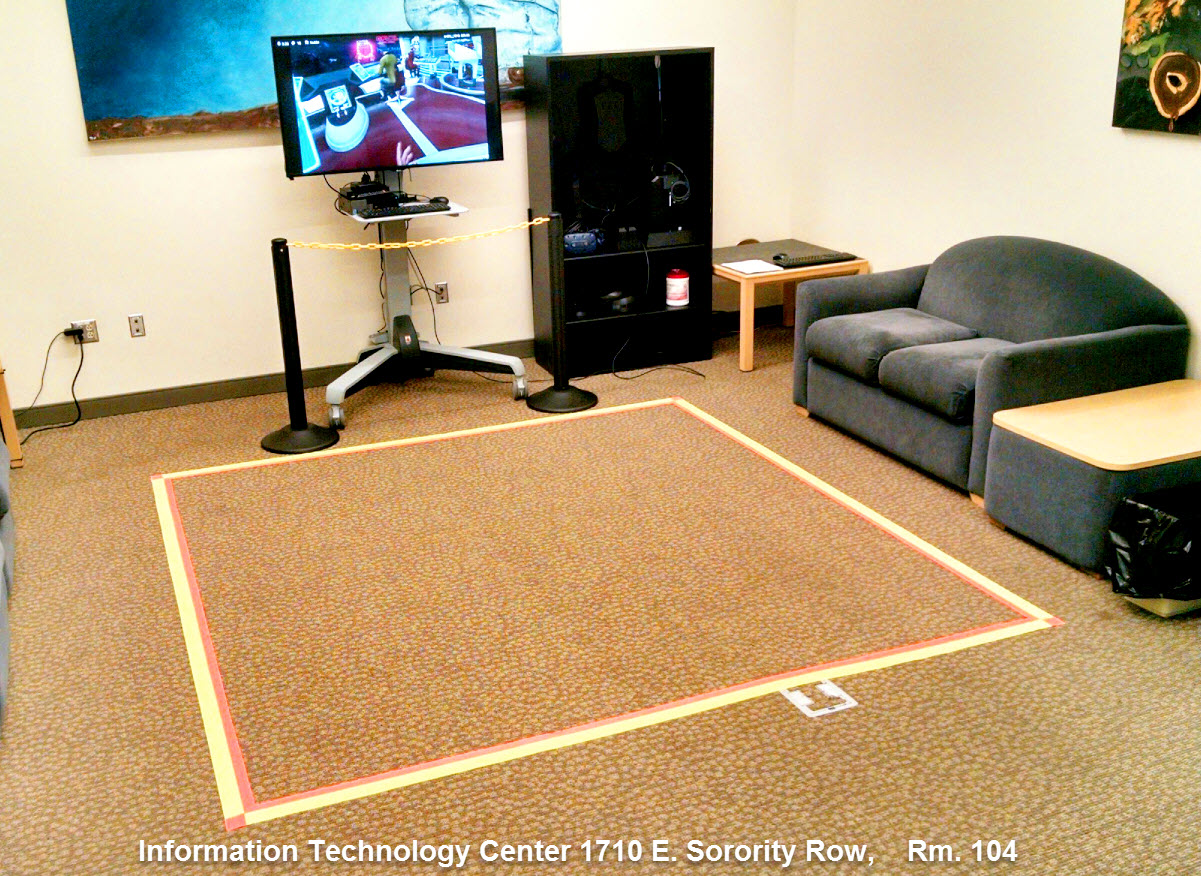 photograph of the Virtual Reality station in the ITC