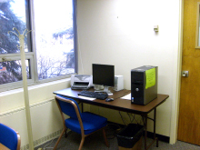 Corbett Building  Room 106. Click on photo for larger image.