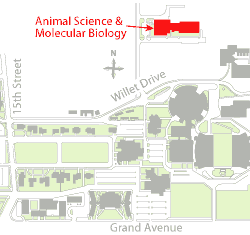 Animal Sciences Building location map.