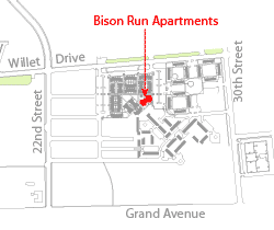 Bison Run location map.
