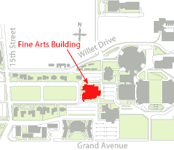 Fine Arts Building location map.