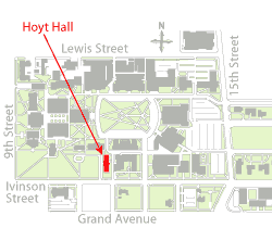 Hoyt Hall location map.