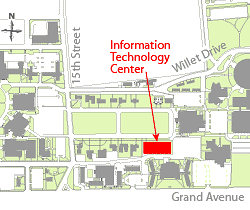 Information Technology Center location map.