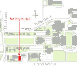 McIntyre Hall  location map.