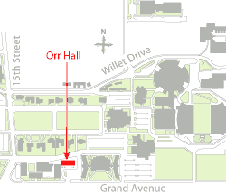 Orr Hall  location map.