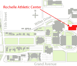 Rochelle Athletic Center location map.