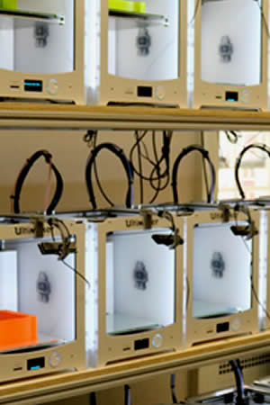 computer 3D printers close-up
