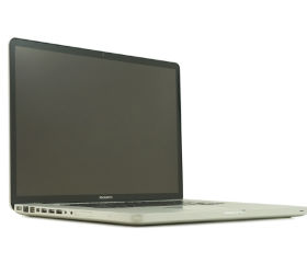 photograph of 17 inch Apple Macbook Pro